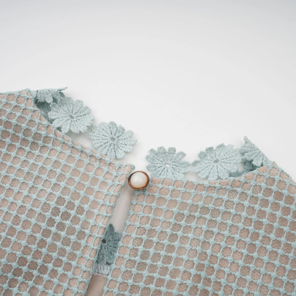 April Midi Dress Green Floral Embroidered Tiered Design & Cut - Out