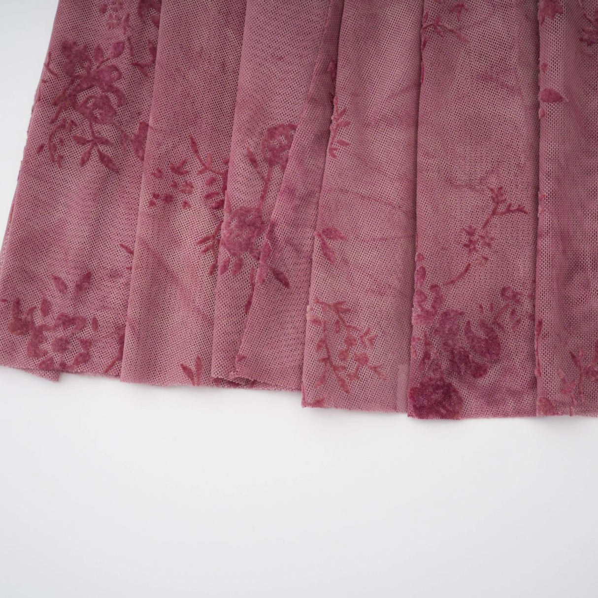 Ariadne Pink Flocked Tulle Maxi Dress