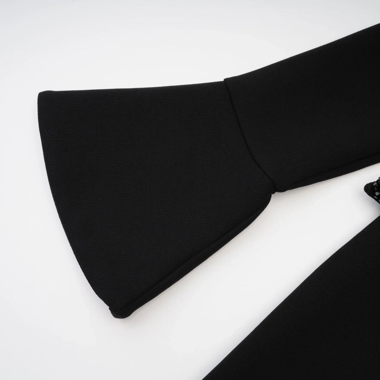 Ariella Elegant Long Dress - Round Neck - Flared Cuffs - Crystal Embellishment - Rear Zip Fastening