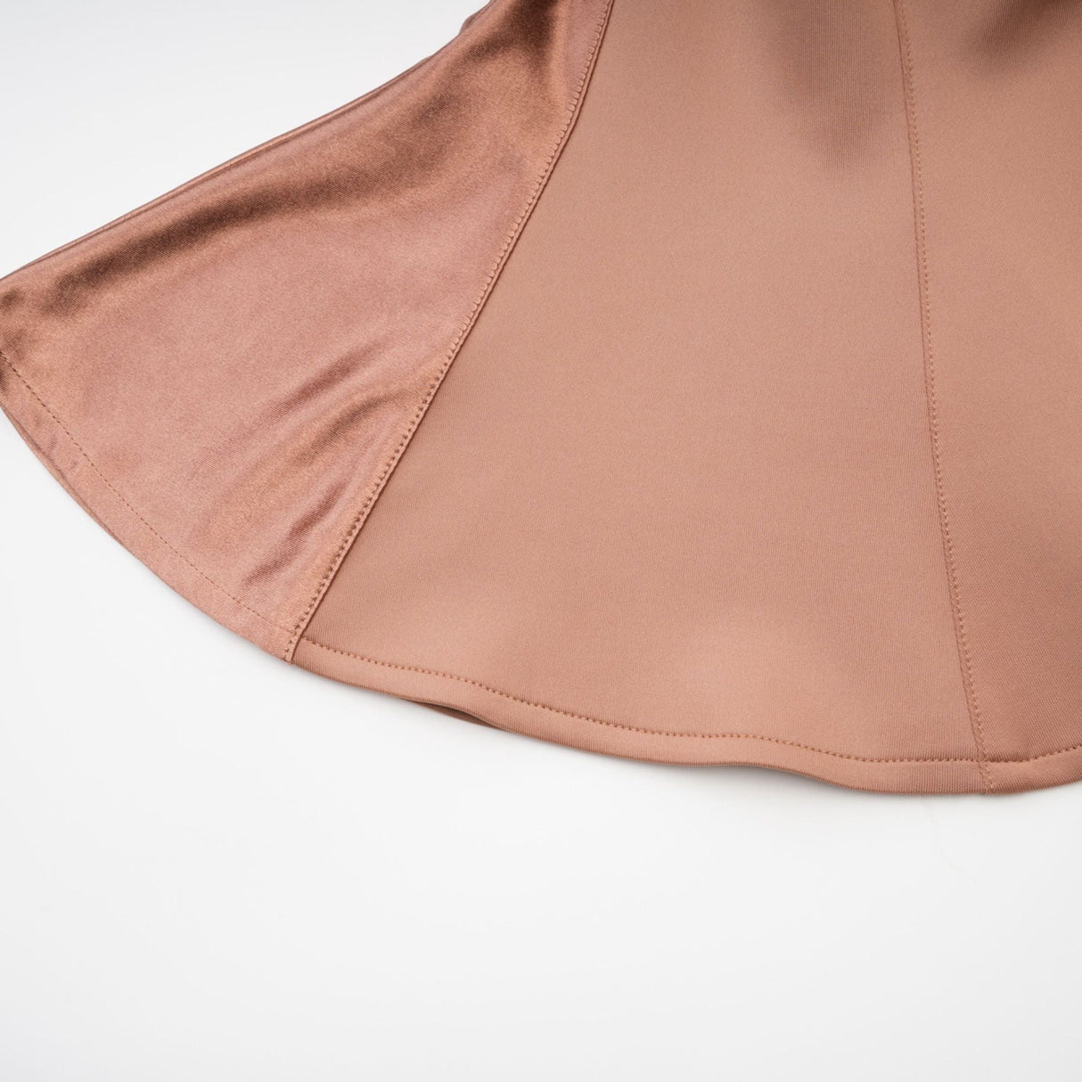 Armanda Off the Shoulder - Bustier Style - Waist Tightened - Satin Finish - Flared Hem - Midi Dress