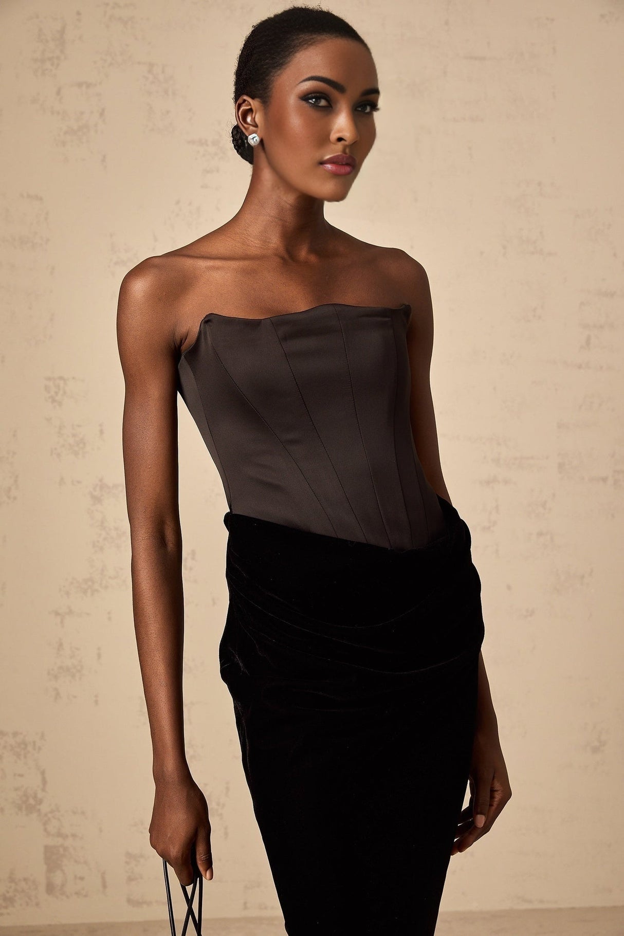 Artemide Maxi Dress - Off - Shoulder, Corset - Style, Ruched Detailing, Draped Detailing