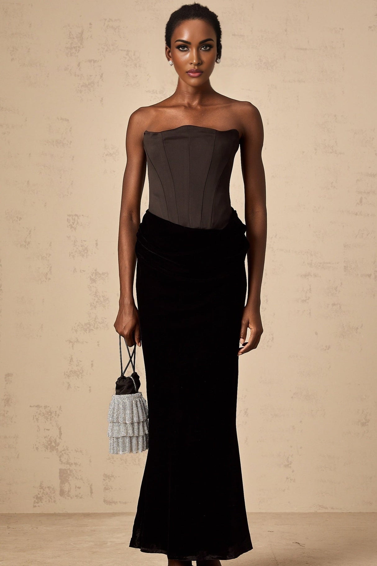 Artemide Maxi Dress - Off - Shoulder, Corset - Style, Ruched Detailing, Draped Detailing
