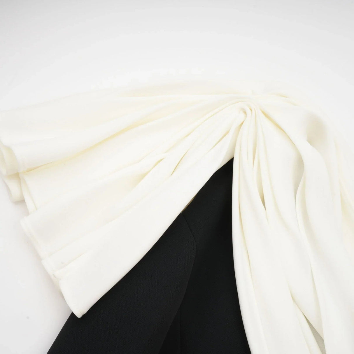 Assuntina Mini Dress - Sleeveless - Mono Shoulder - Asymmetric - Pleated