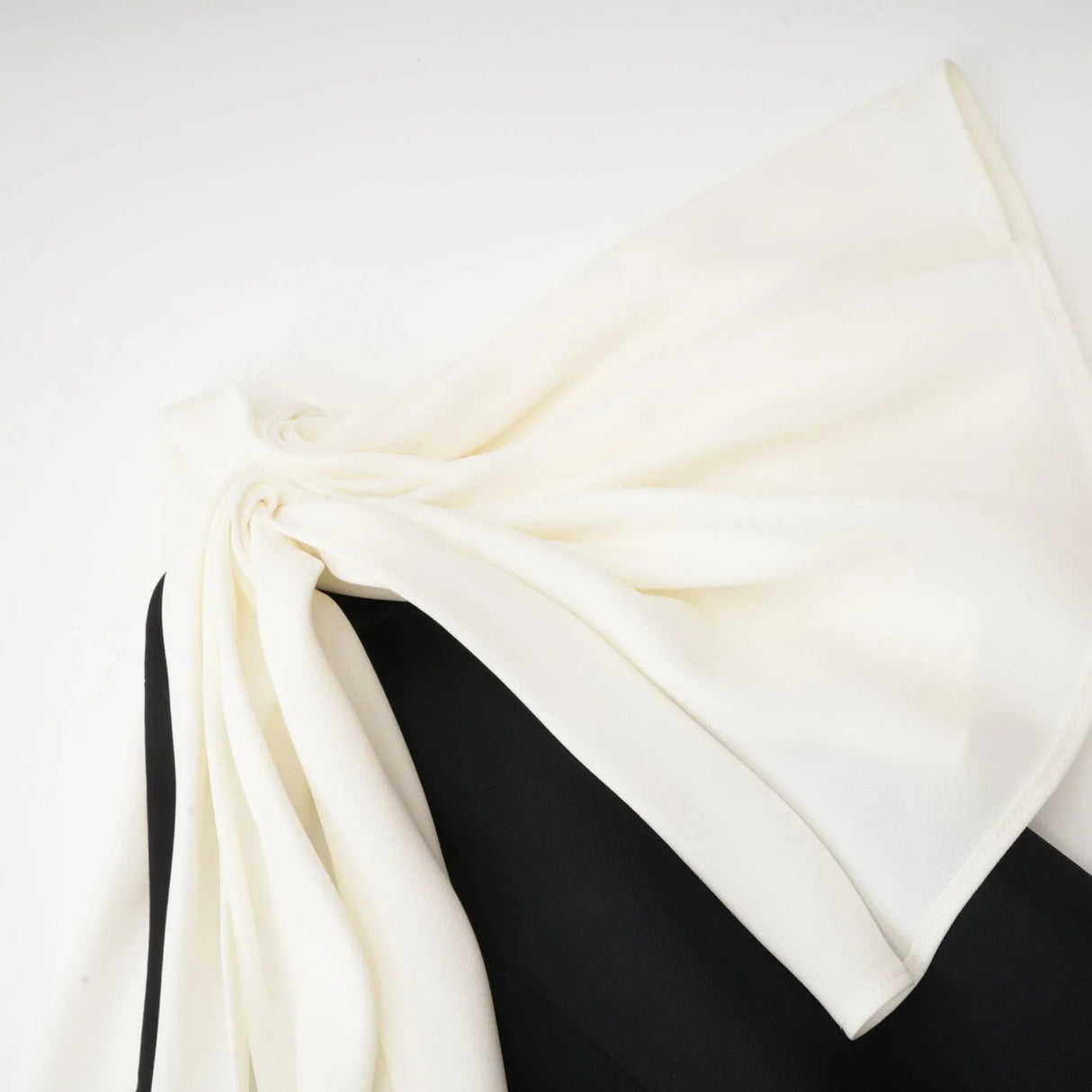 Assuntina Mini Dress - Sleeveless - Mono Shoulder - Asymmetric - Pleated