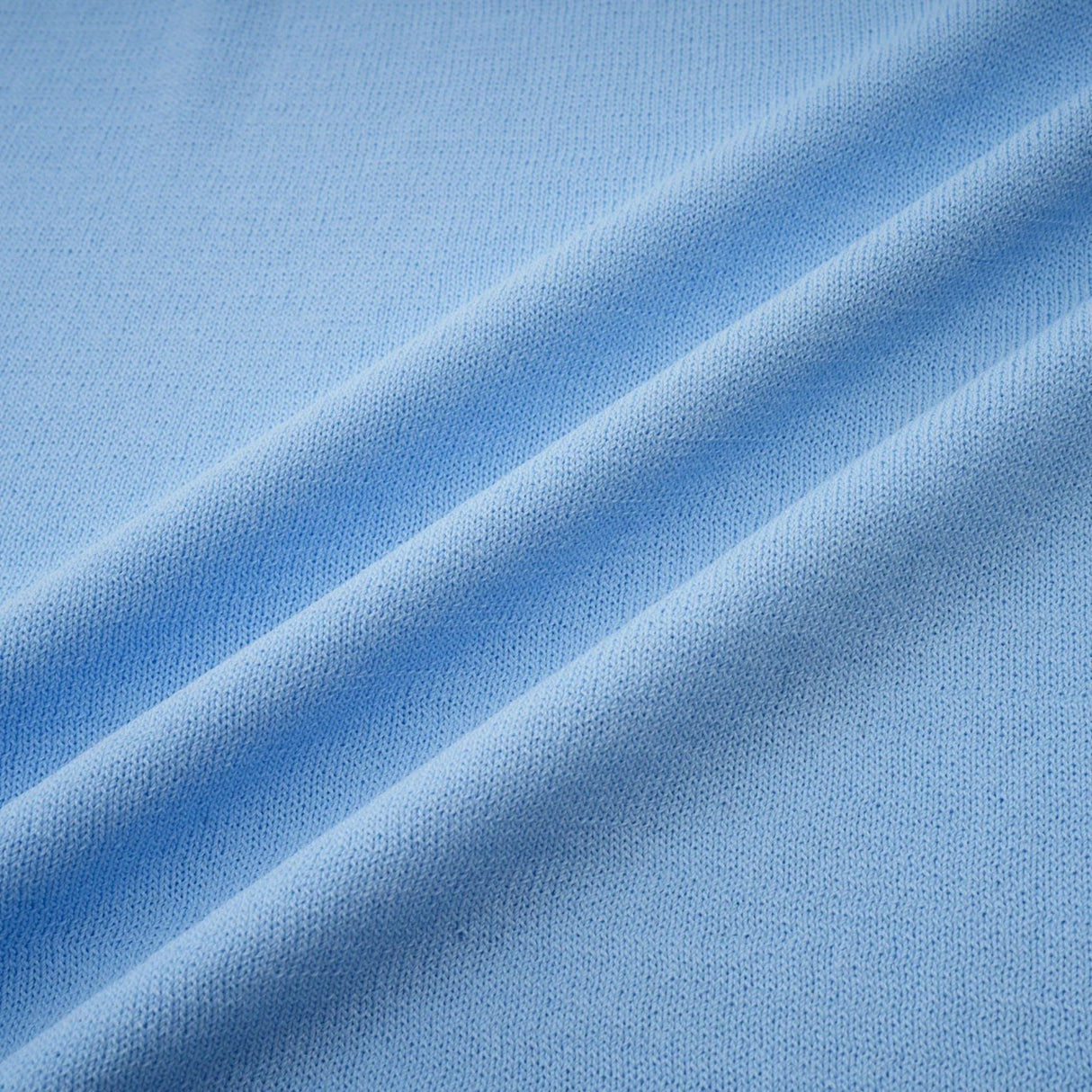 Aubree Midi Dress Blue Crochet - Knit Ruffled Trim