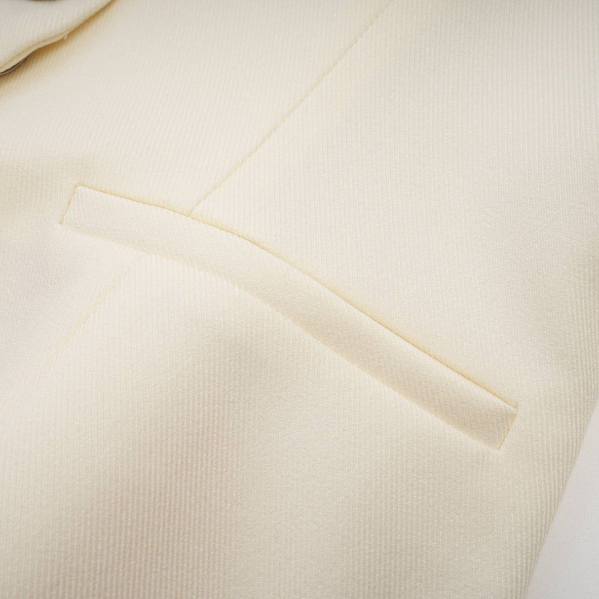 Audrey Jacket & Shorts Set - Notched Lapels - Crystal - Embellished Buttons - Cinched Waist - Flared Hem