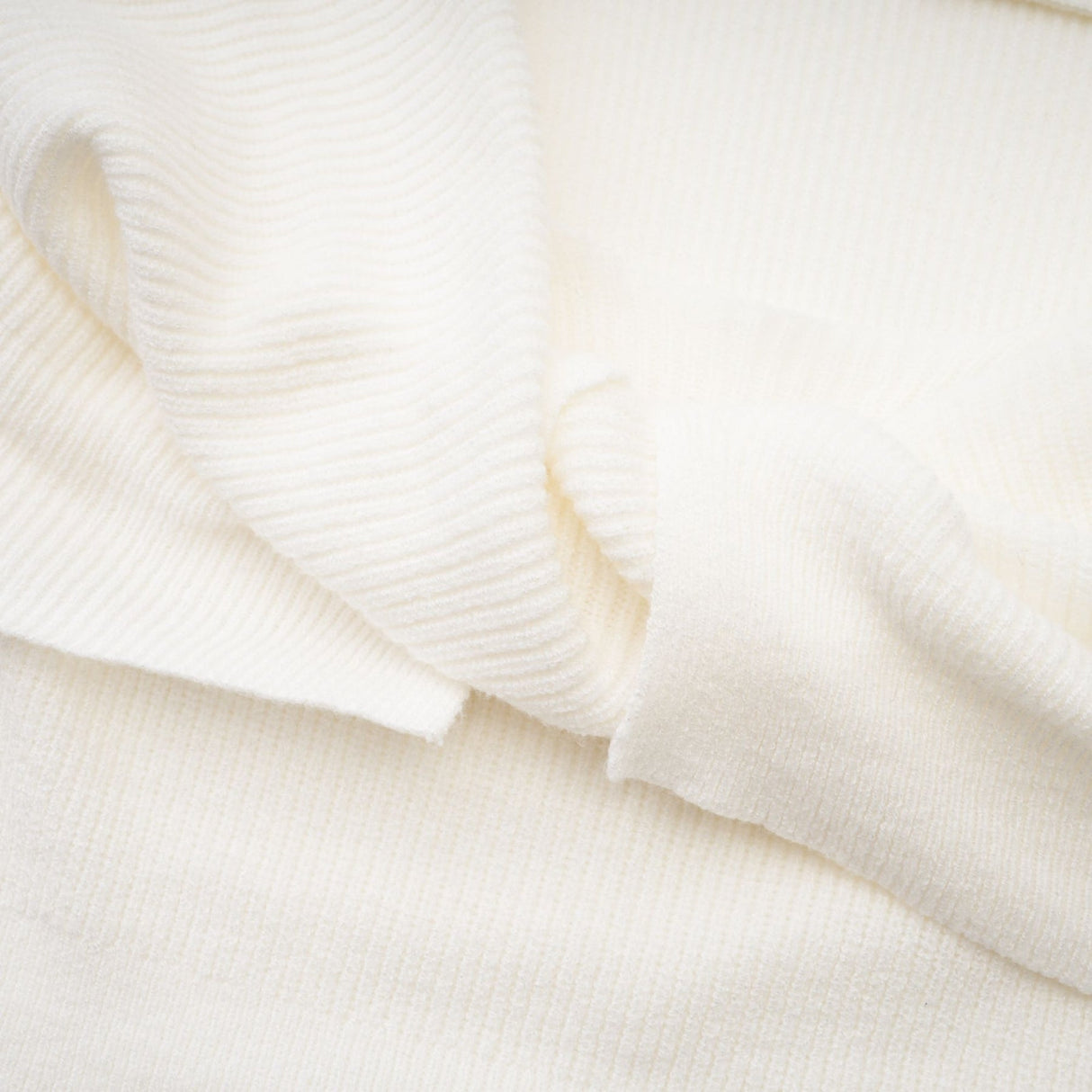 Ava Ribbed Knit Top - Twist Neckline - Long Sleeves