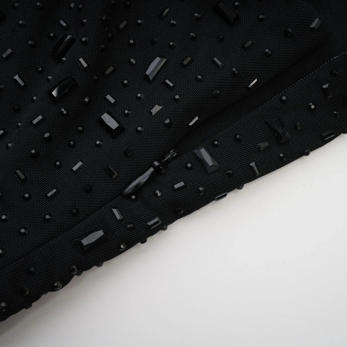 Axelle Midi Dress - Sequin Embellishment - Sleeveless - Fitted - Side Zip Fastening - Spaghetti Straps