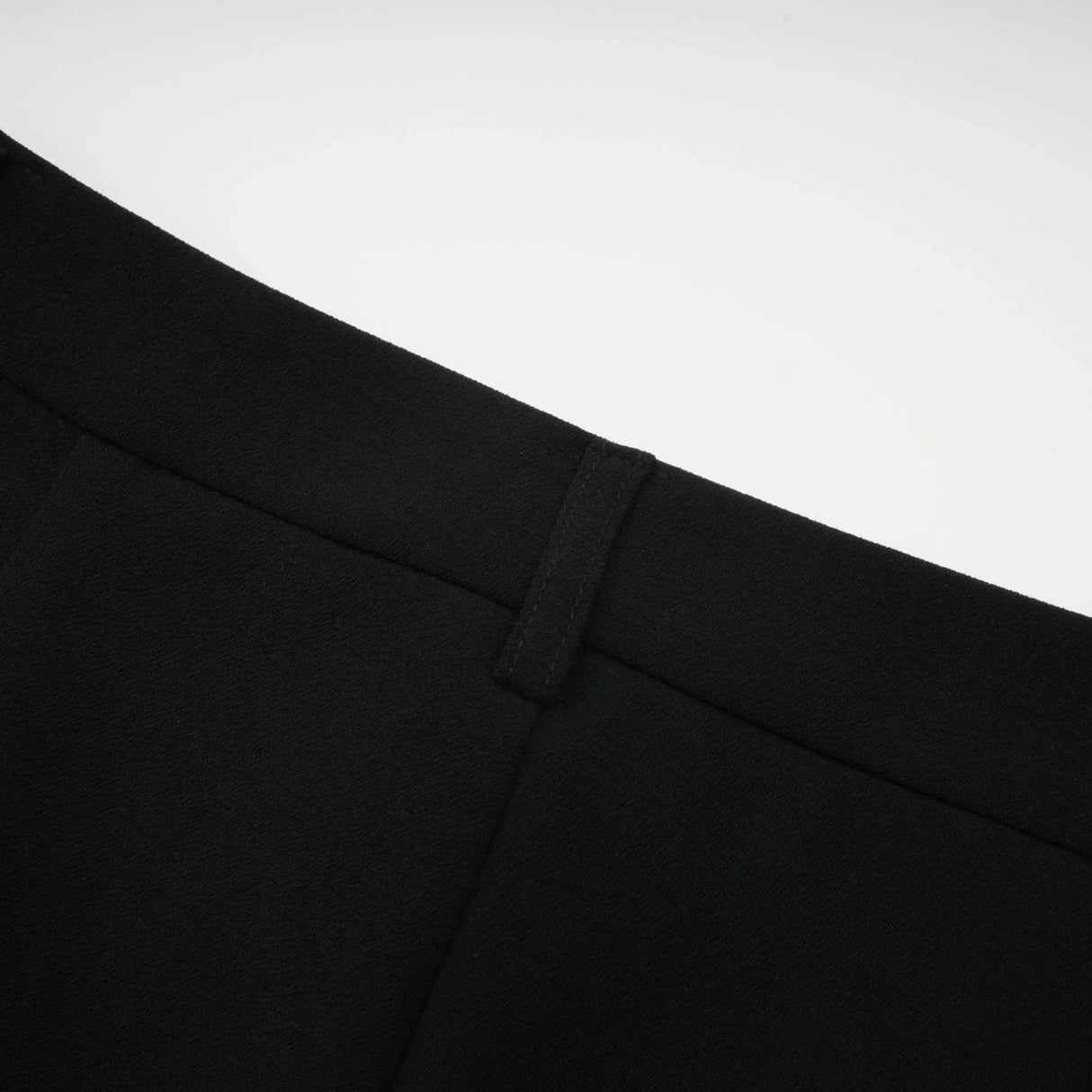 Barbara Jacket & Trousers - V Neck Pleated Ribbon Design Wide Legs Zip Front