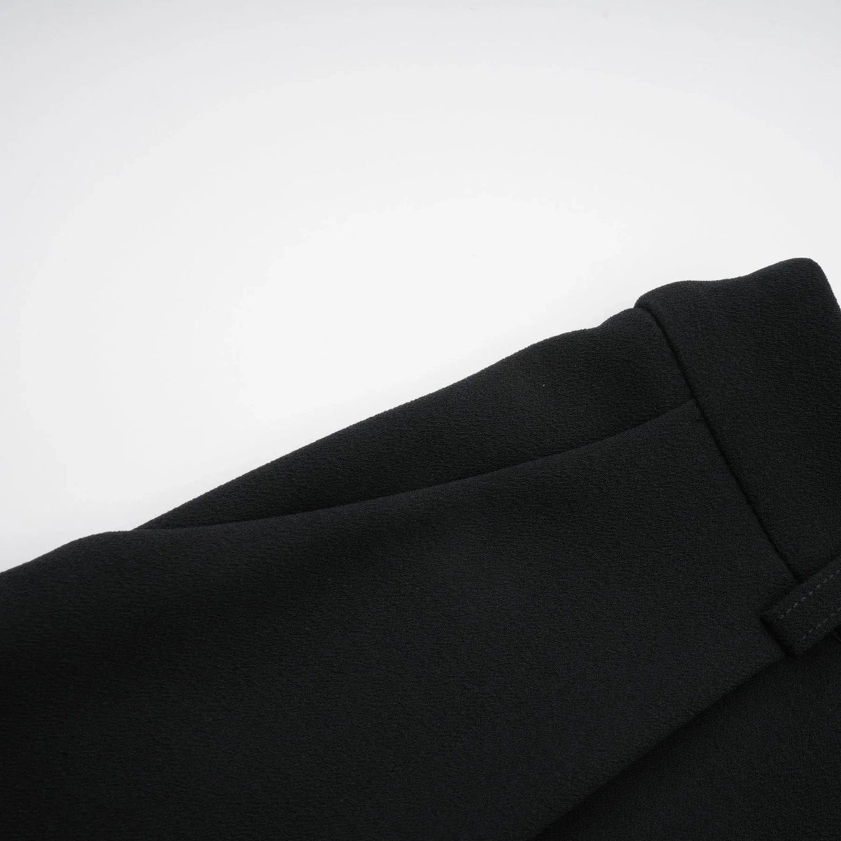 Barbara Jacket & Trousers - V Neck Pleated Ribbon Design Wide Legs Zip Front