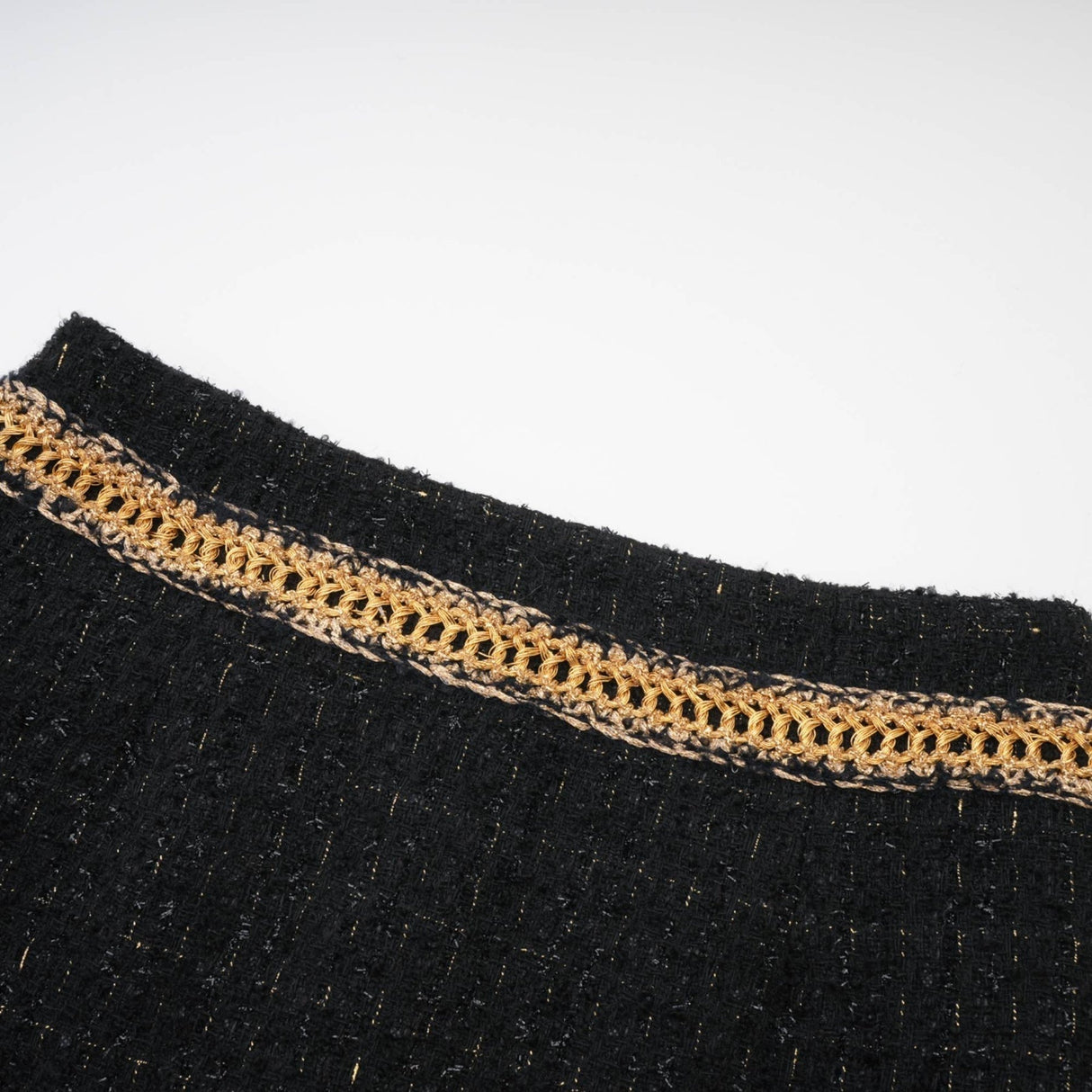 Beppina Jacket & Skirt - Tweed - Notched Lapels - Panelled Design - Ostrich Feather Accents