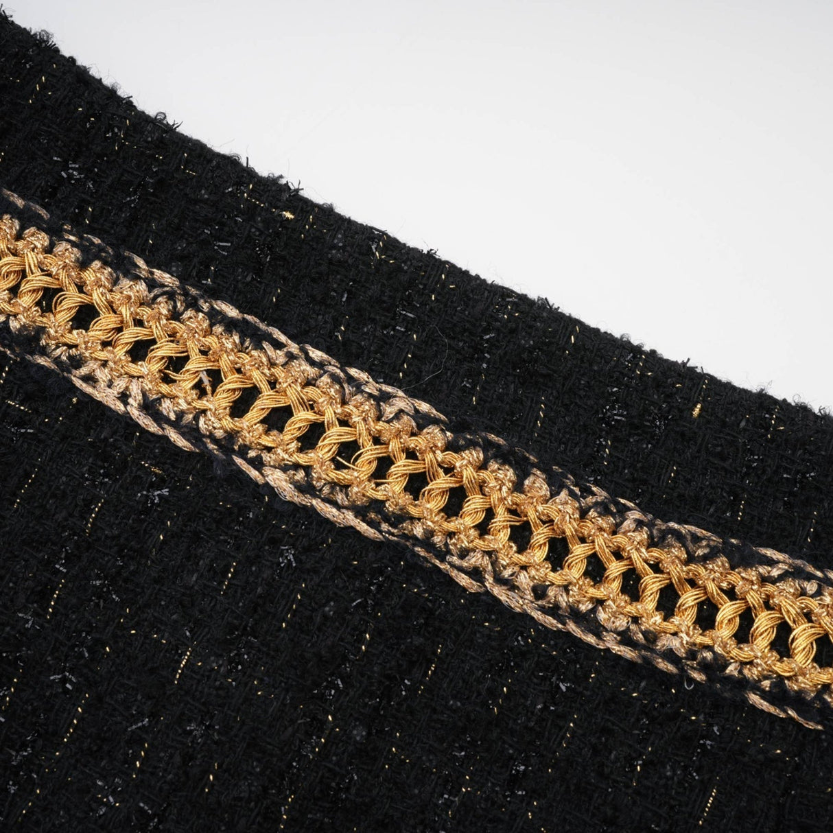 Beppina Jacket & Skirt - Tweed - Notched Lapels - Panelled Design - Ostrich Feather Accents