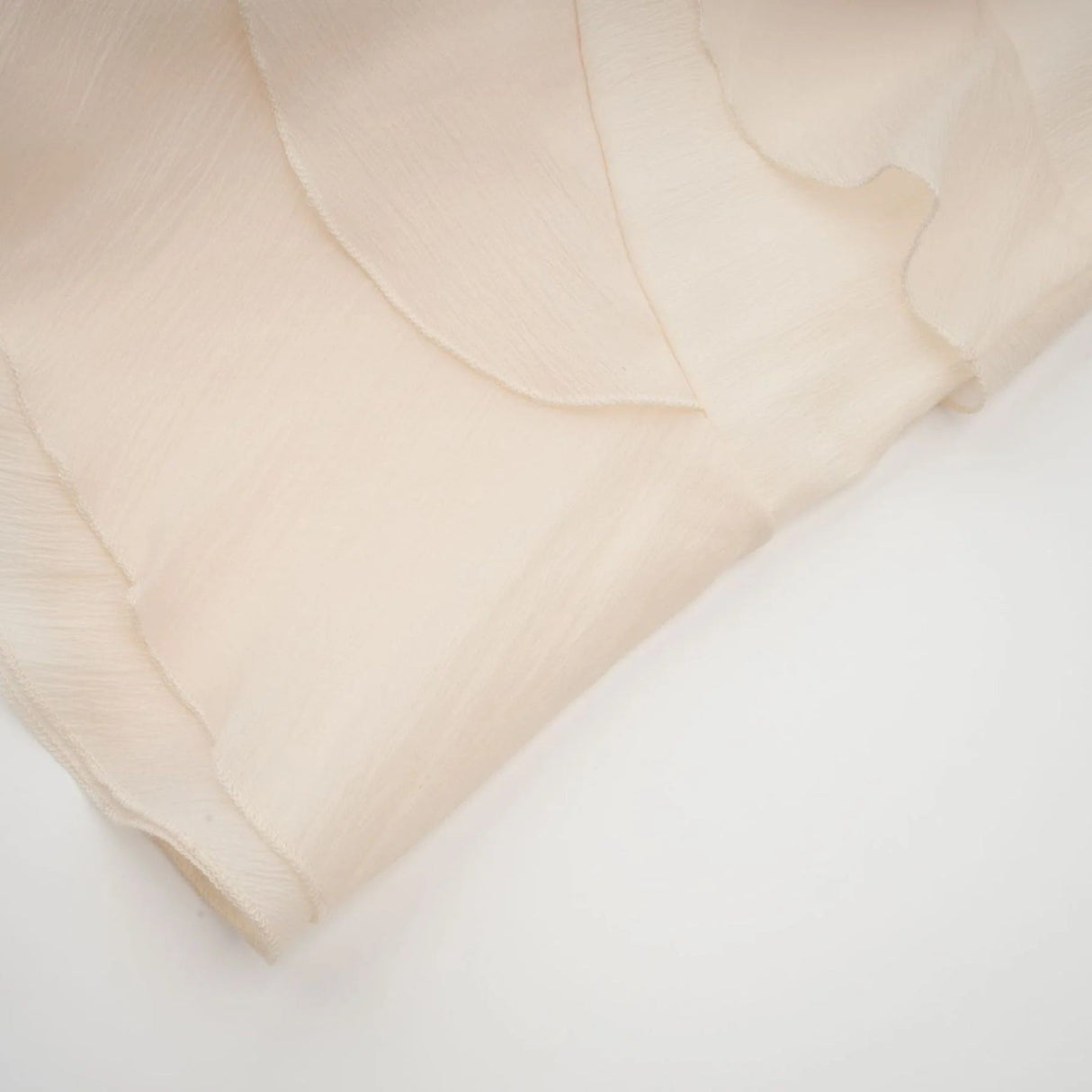 Beppina Mini Dress Neutral V - neck Ruffled Thigh Length & Floral Layers