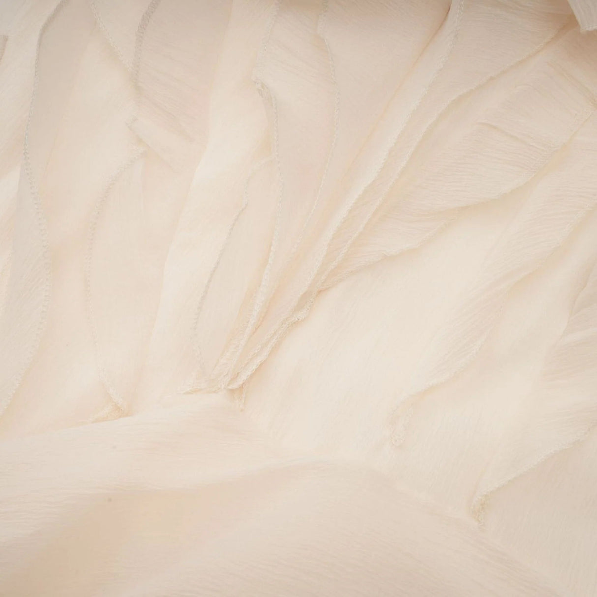 Beppina Mini Dress Neutral V - neck Ruffled Thigh Length & Floral Layers