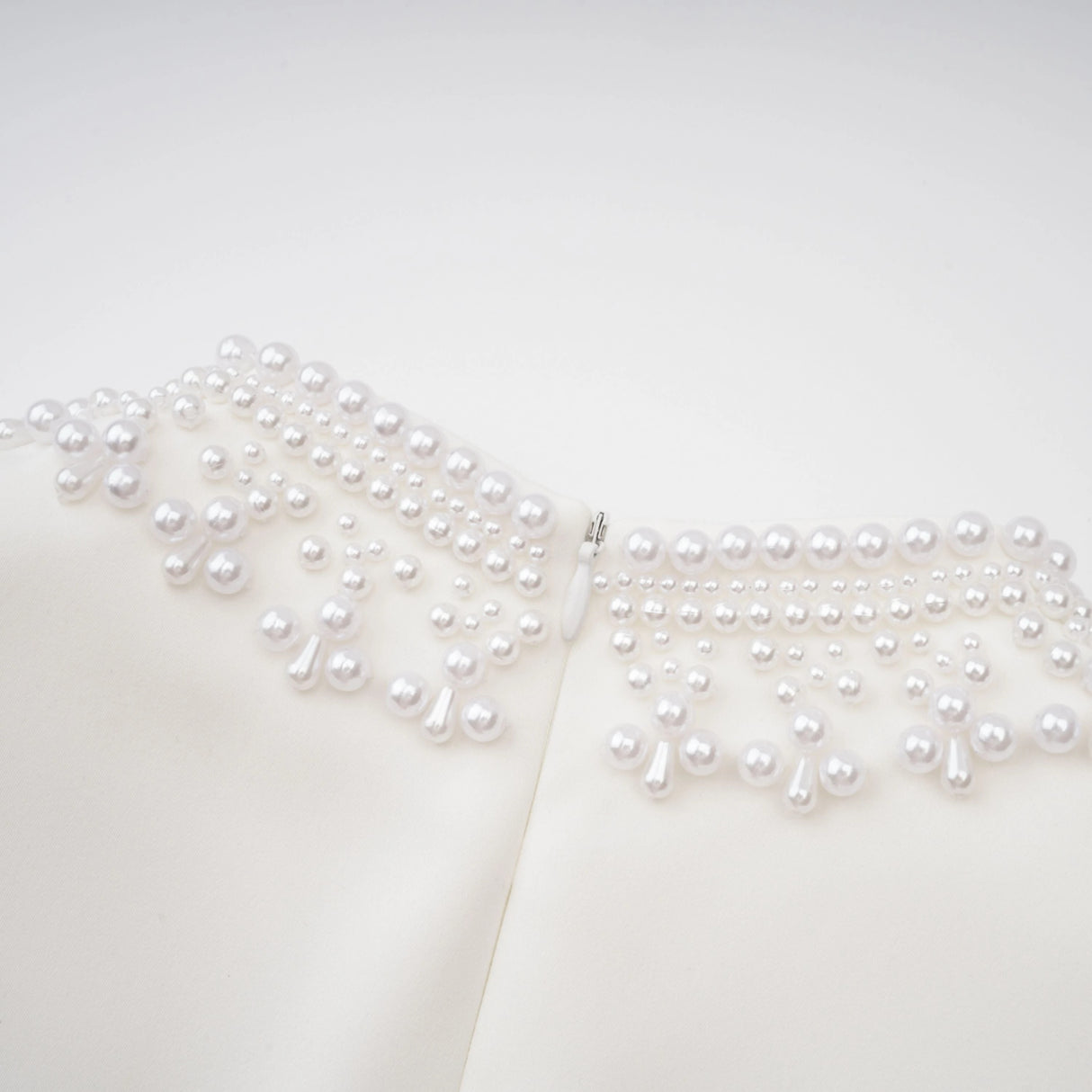 Bernadette White Faux Pearl Mini Dress