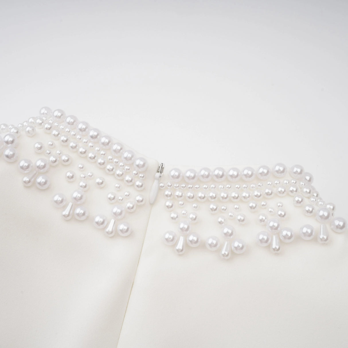 Bernadette White Faux Pearl Mini Dress