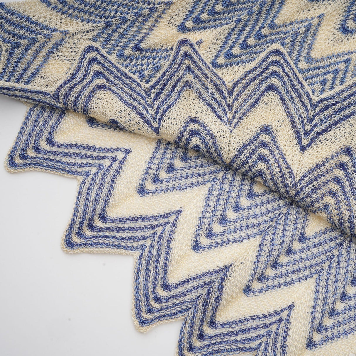 Bianca Skirt & Top Set - Ribbed Knit - Zigzag Woven Design - V - Neck - Button Fastening