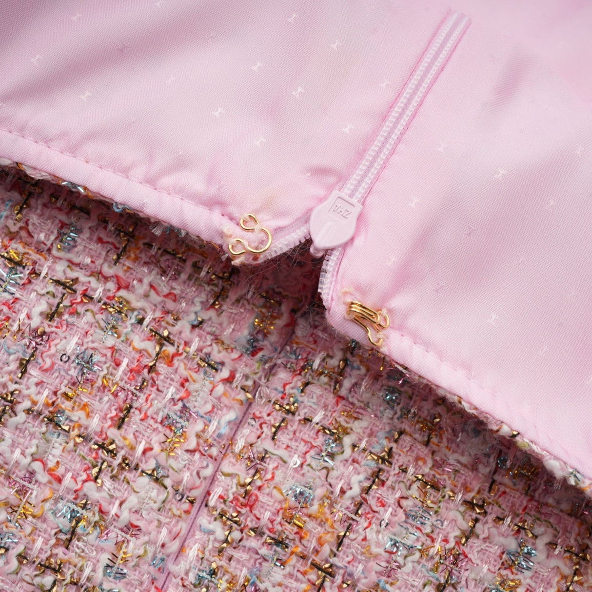 Bice Mini Dress - Crystal Embellished Detail - Cinched Waist - Square Neck - Side Slit