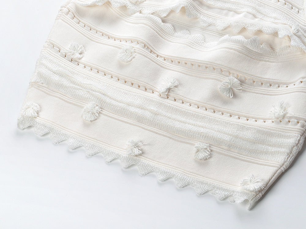 Boho Top & Skirt Set - Embroidered Details - Figure - Enhancing Fit - Flowy Hemline - Boho - Chic Styling - Ideal For Spring & Summer