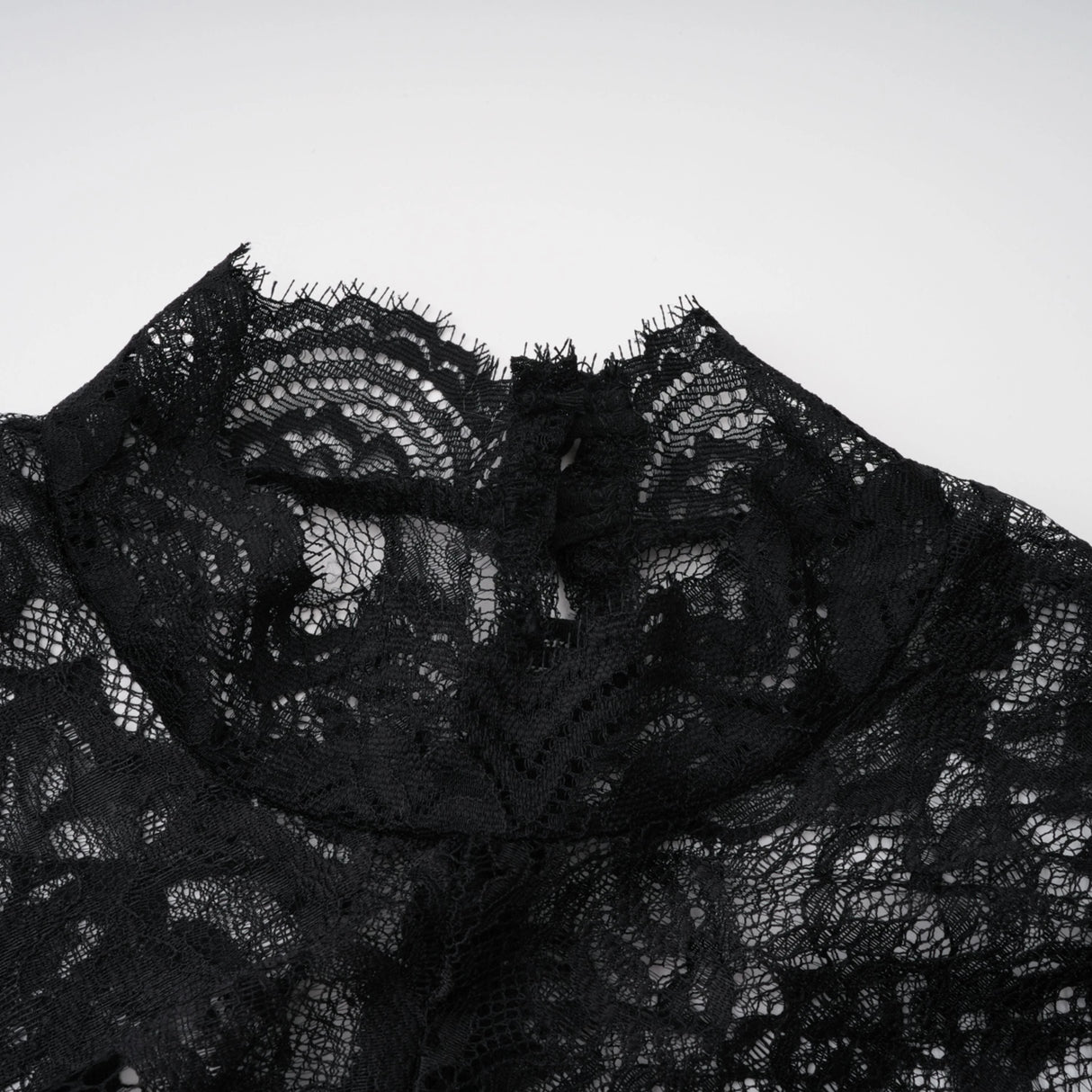 Bokamoso Black Lace Panel Maxi Gown