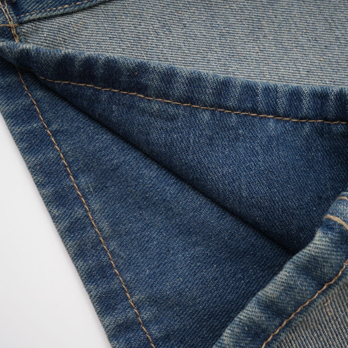 Brenna Jeans - Denim - Panelled Design - Wide Leg Cut - Four Welt Pockets