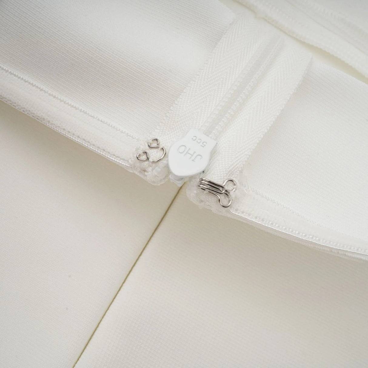 Brenna Maxi Dress White Tulle Paneling & Godet Design