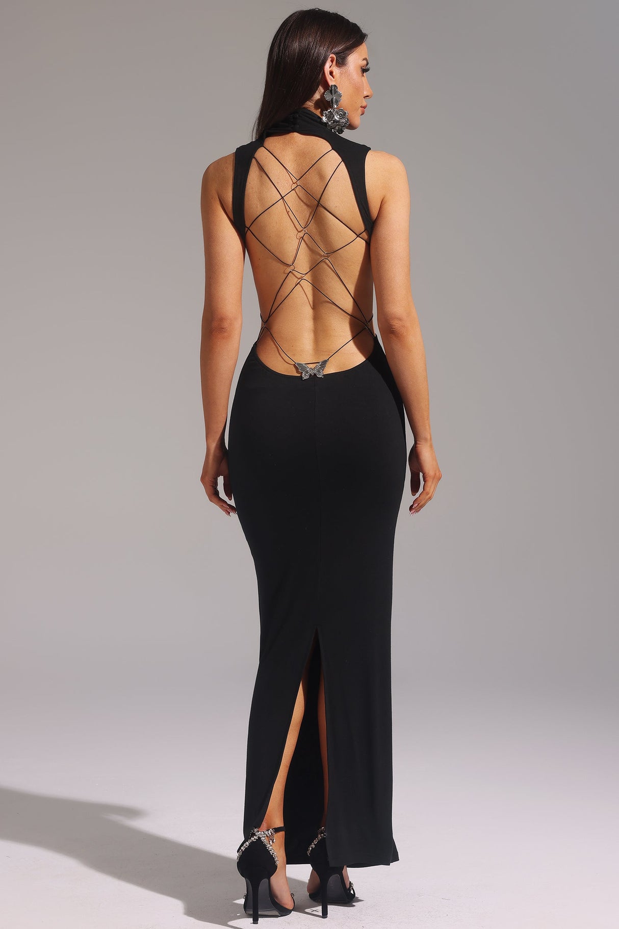 Bristol Black Cut Out Dress