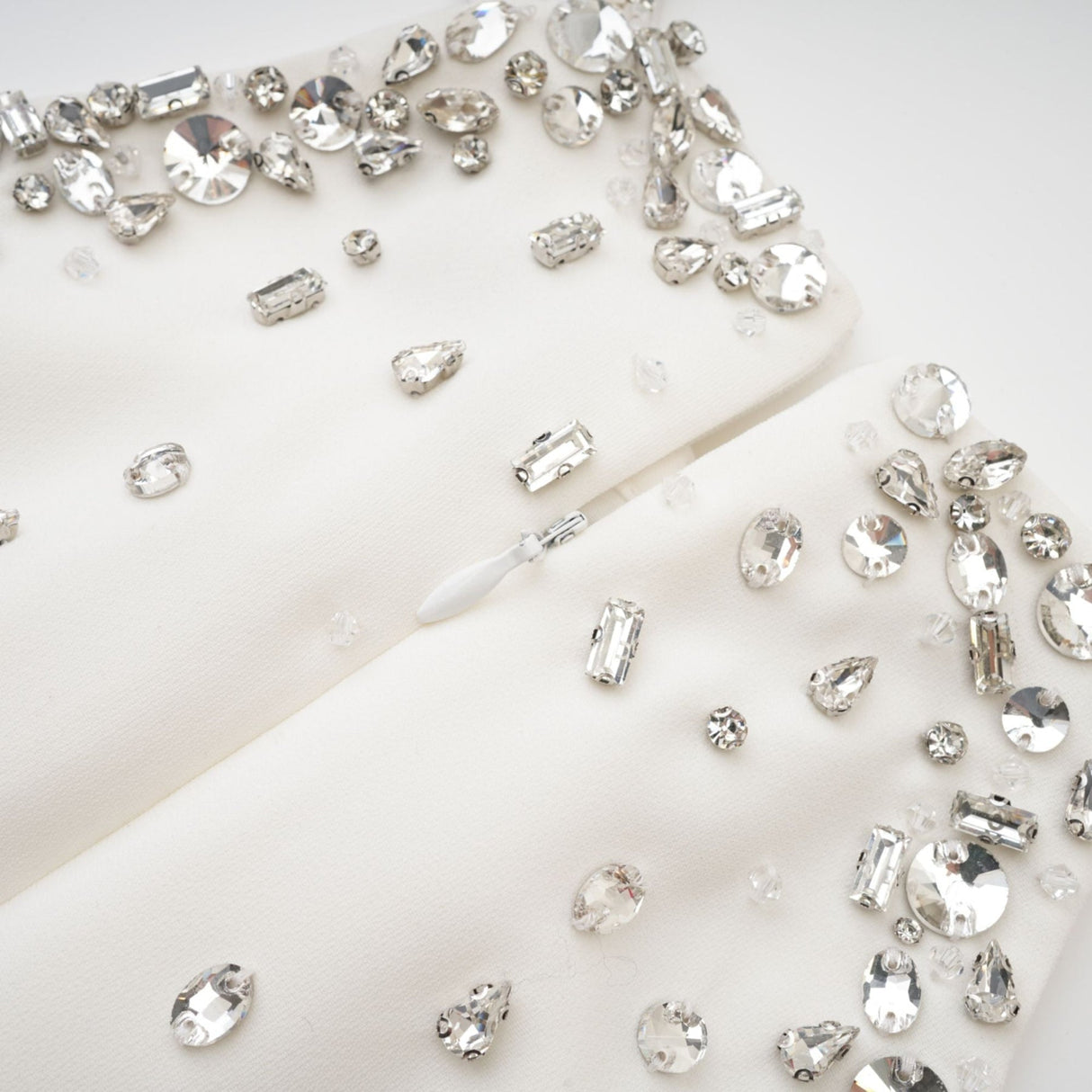 Bruna Mini Dress - Choker Design - Sleeveless - Embellished - Rear Zip Fastening