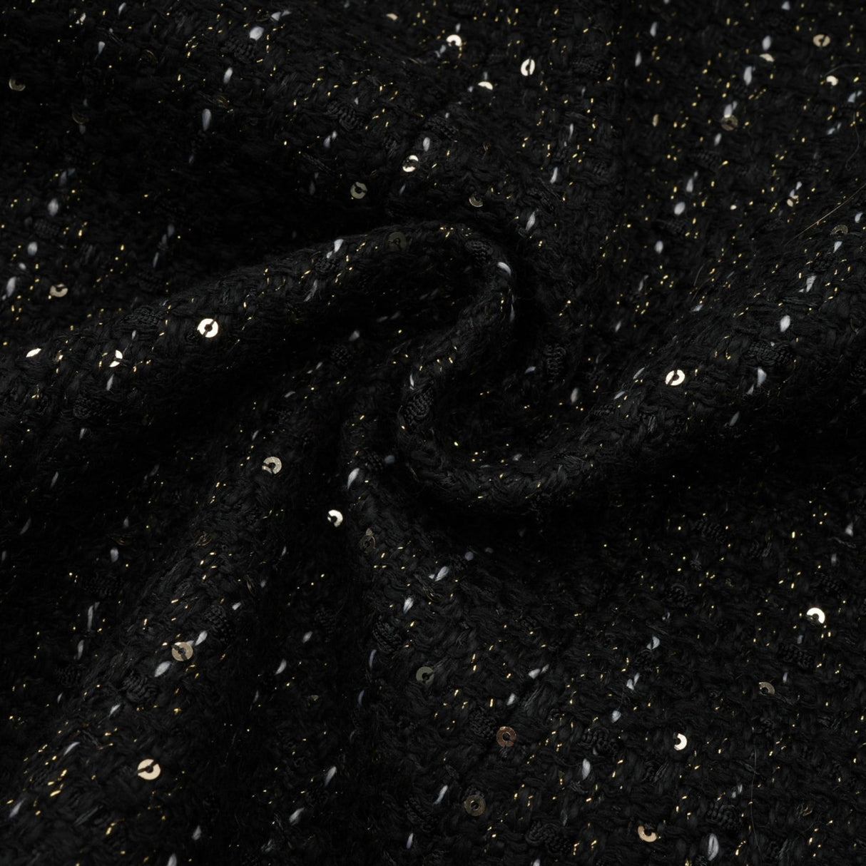 Bruna Sequin Mini Dress - Peak Lapels - Long Sleeves - Patch Pockets - Single Breasted Buttons