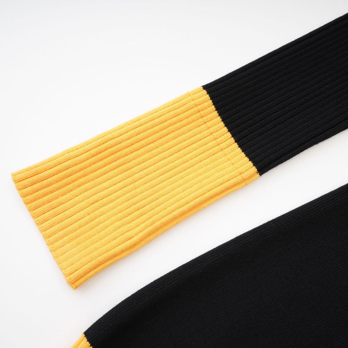 Brynn Knitted Bodysuit - Contrast Colors - Long Sleeves - Front Button Fastening - Flap Pockets