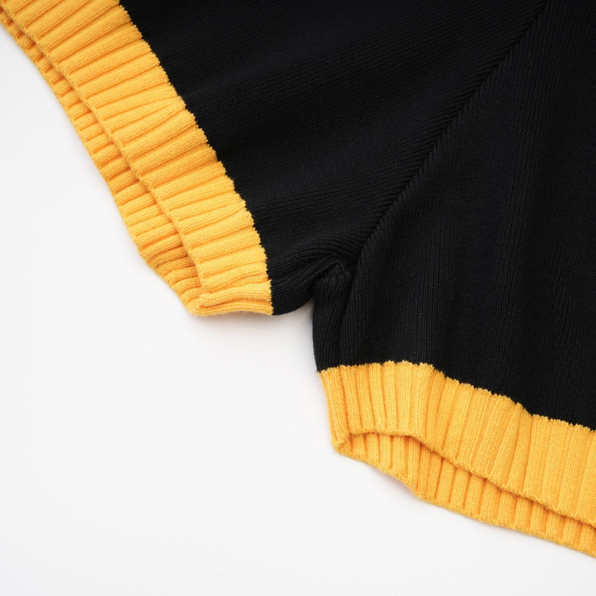 Brynn Knitted Bodysuit - Contrast Colors - Long Sleeves - Front Button Fastening - Flap Pockets