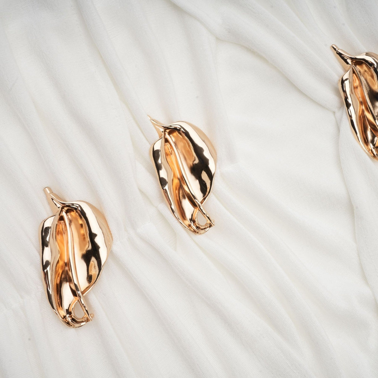 Brynn Maxi Dress - Off the Shoulder - Long Sleeves - Spaghetti Straps - Pleated Detailing - Gold - Tone Hardware