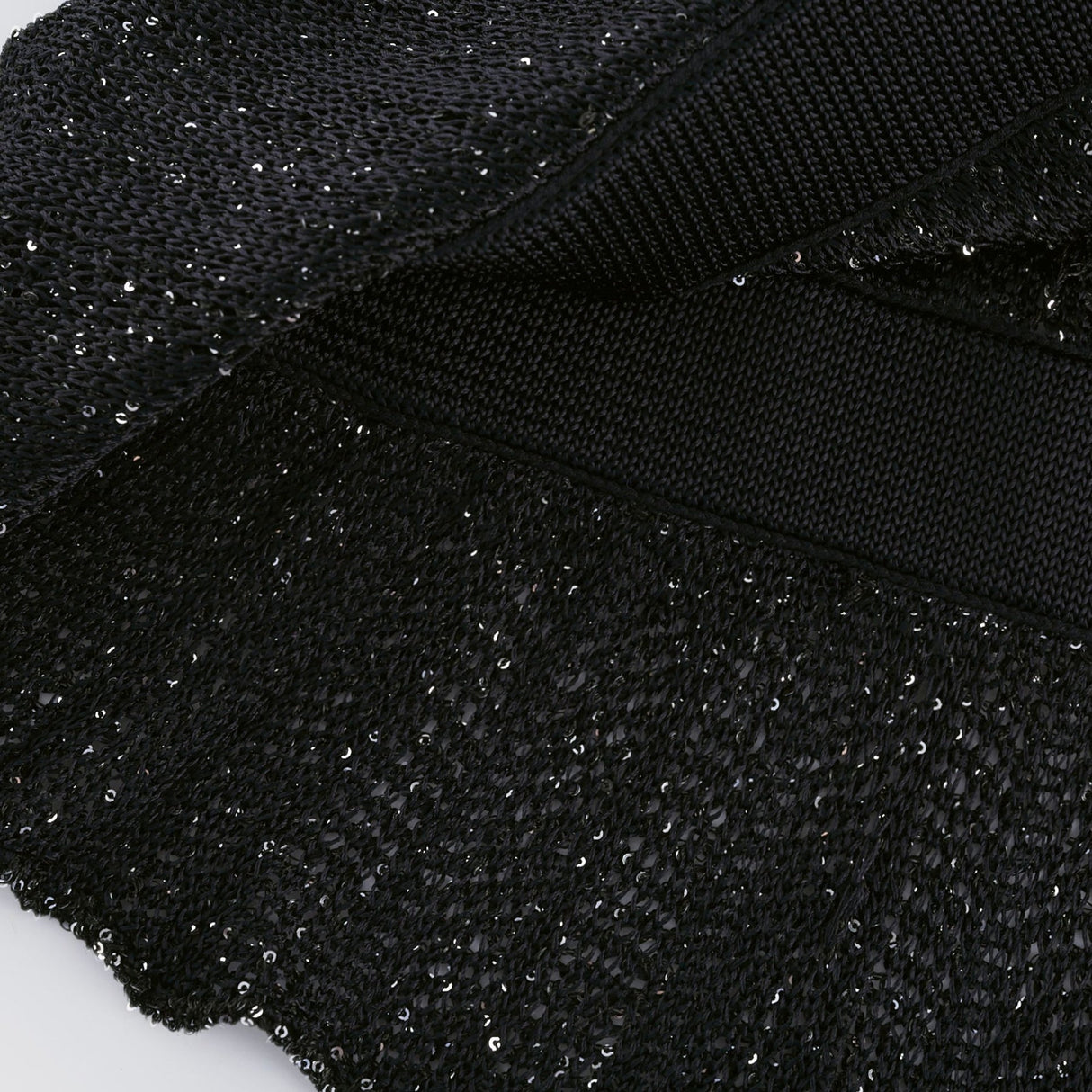 Callie Mini Dress - Sleeveless - Tiered Skirt - Sequin Details - Knitted Construction