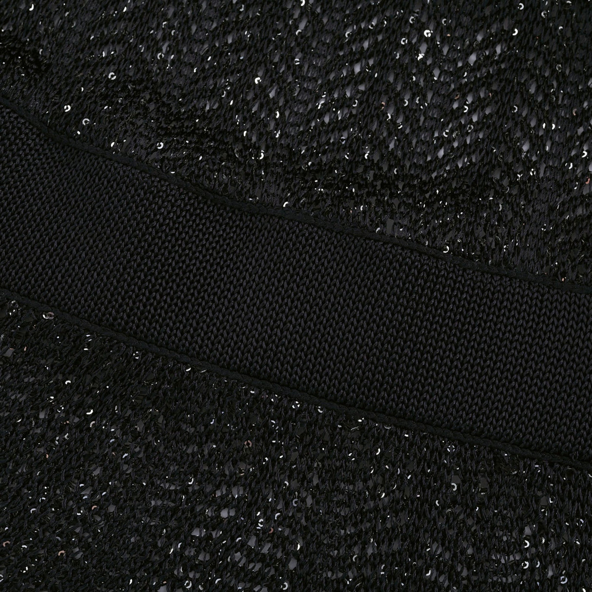 Callie Mini Dress - Sleeveless - Tiered Skirt - Sequin Details - Knitted Construction