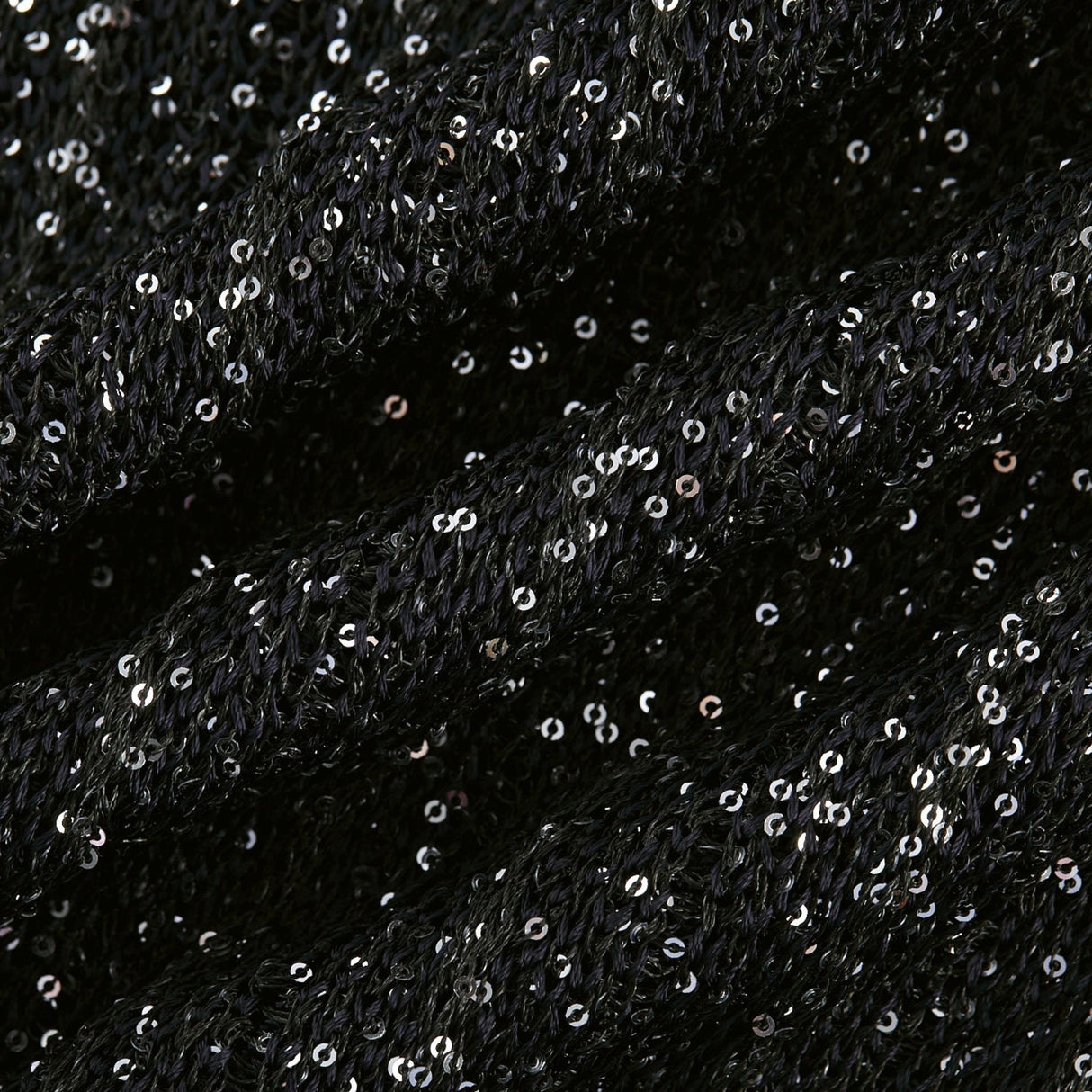 Callie Mini Dress - Sleeveless - Tiered Skirt - Sequin Details - Knitted Construction