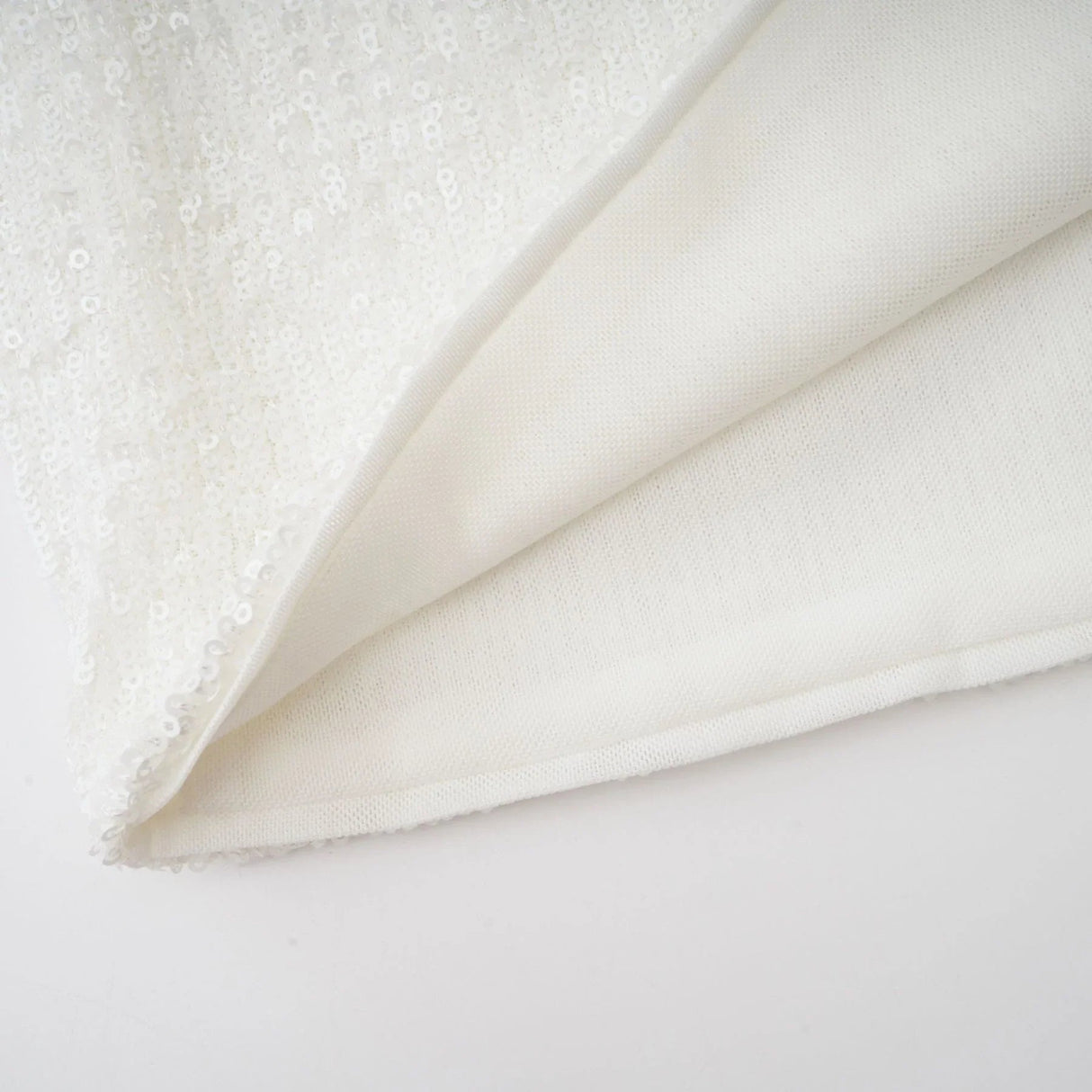 Callie Round Neck Mini Dress – Feather Cuffs – Sequin Embellished – Long Sleeves – Tailored Fit