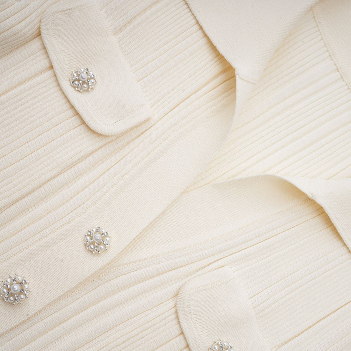 Camila Midi Dress - Ribbed Knit - Lapels and Pockets - Mermaid Hem Design