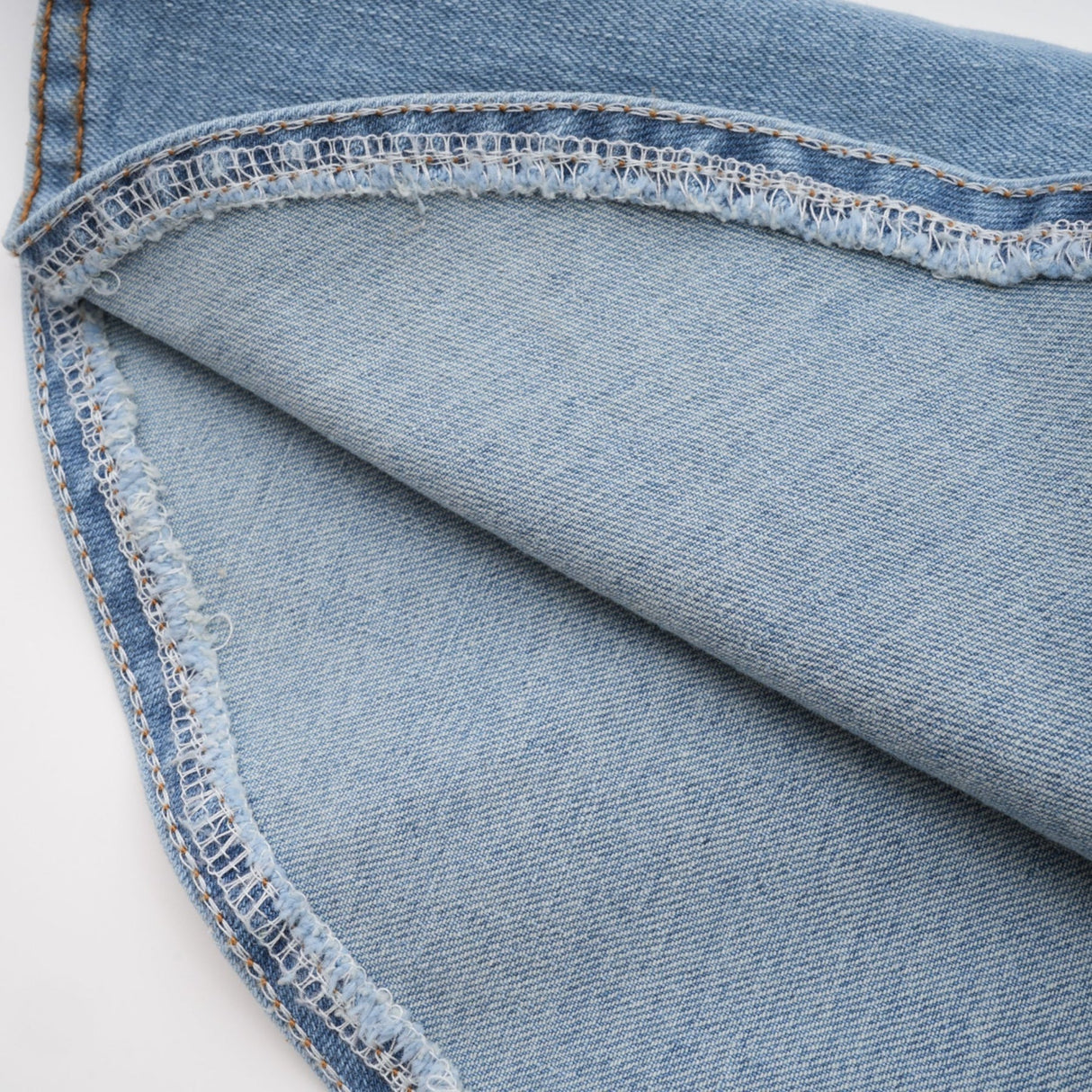 Capucine Denim Flared Skirt - Eye - Catching Frilled Hem - Allover Pleats And Ruffles - Zipper Closure - Functional Pockets