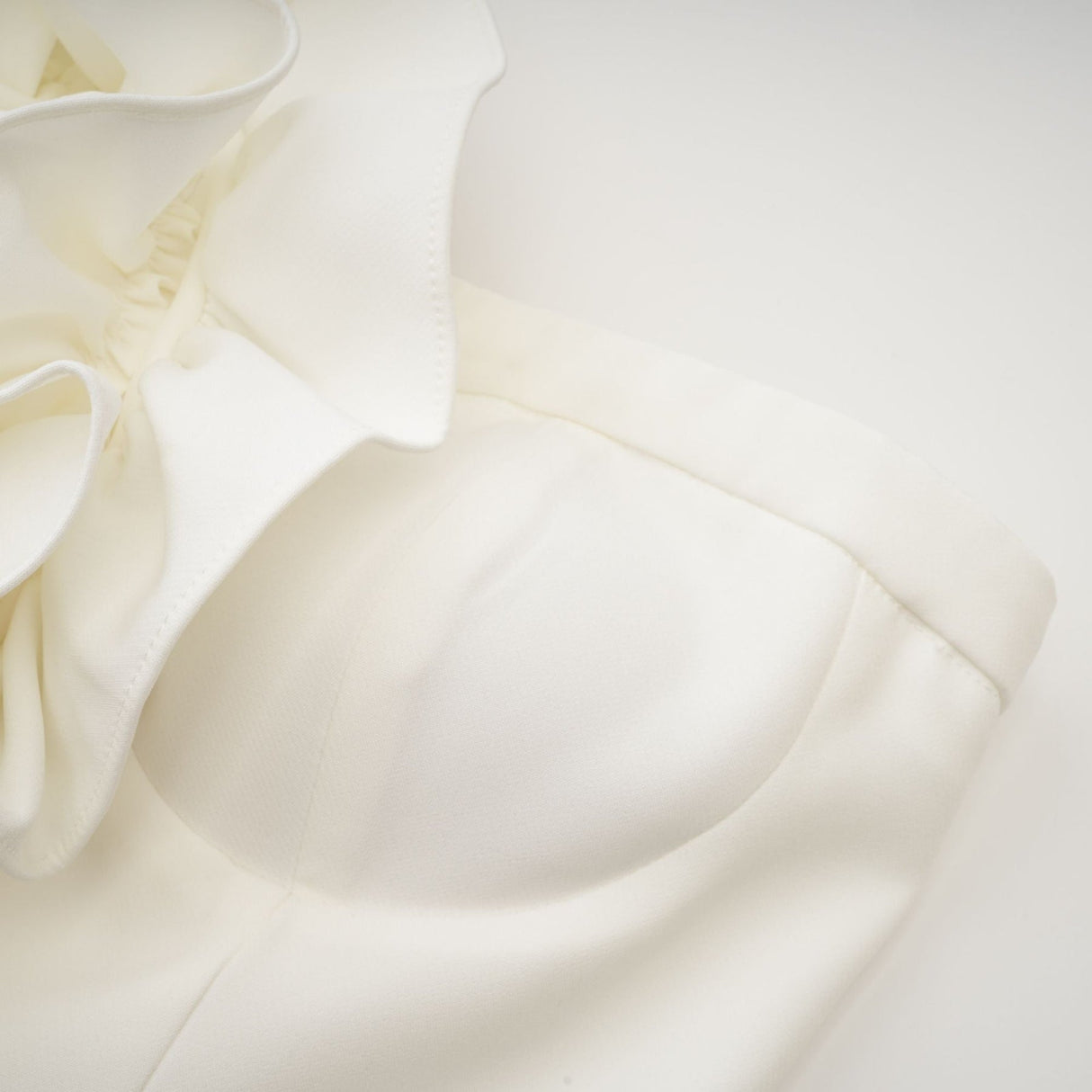 Caterina Floral Top - Off - the - shoulder Style - Sleeveless Design - Floral Applique Detailing - Rear Zip Fastening