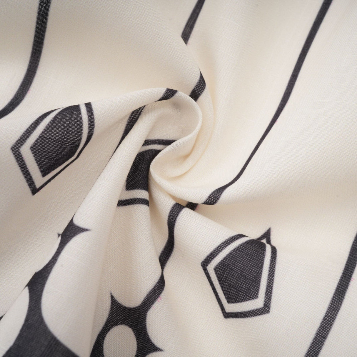 Charlotte Shirt & Shorts - Long Sleeve All - Over Graphic - Front Button Fastening - Elasticated Waist Thigh Length