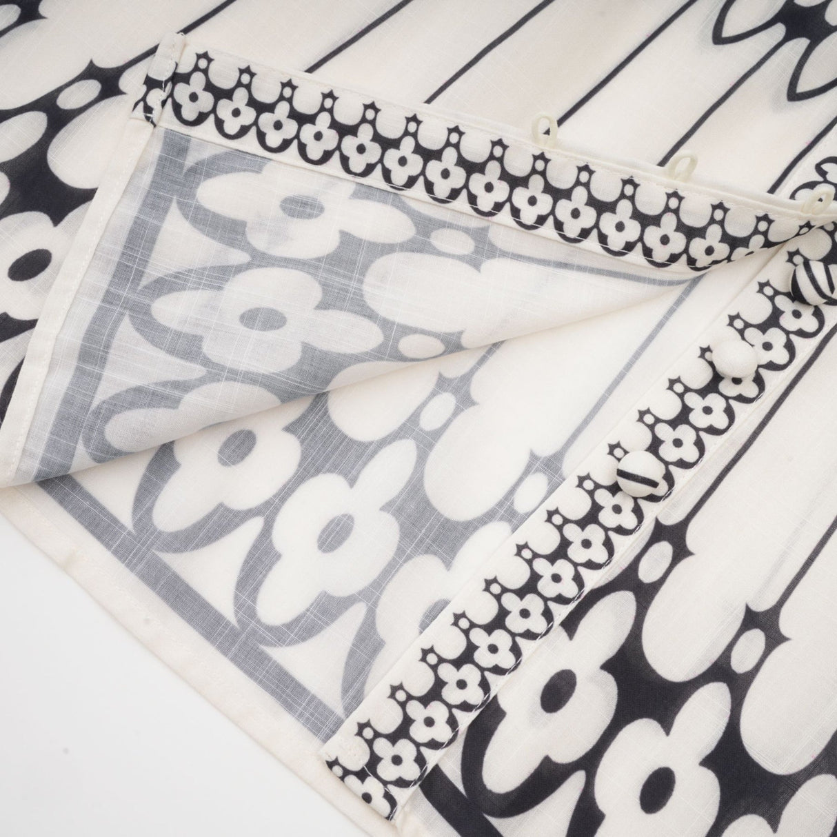 Charlotte Shirt & Shorts - Long Sleeve All - Over Graphic - Front Button Fastening - Elasticated Waist Thigh Length