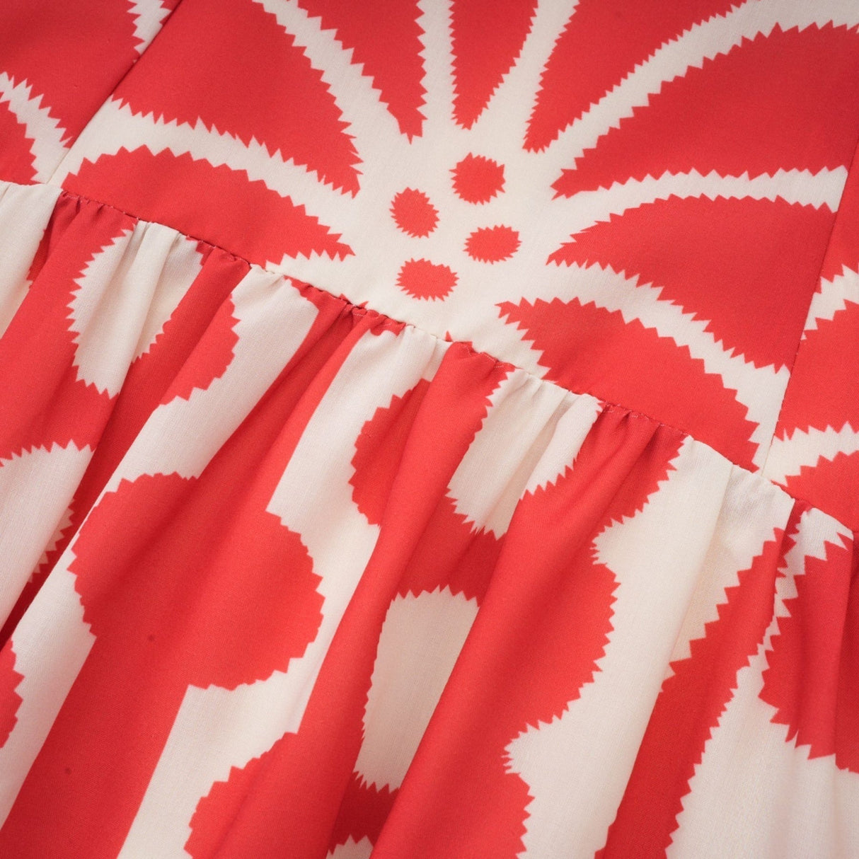 Cherish Midi Dress - Sleeveless Wide Strap Graphic Waist Tie Zip Closure Flattering Length