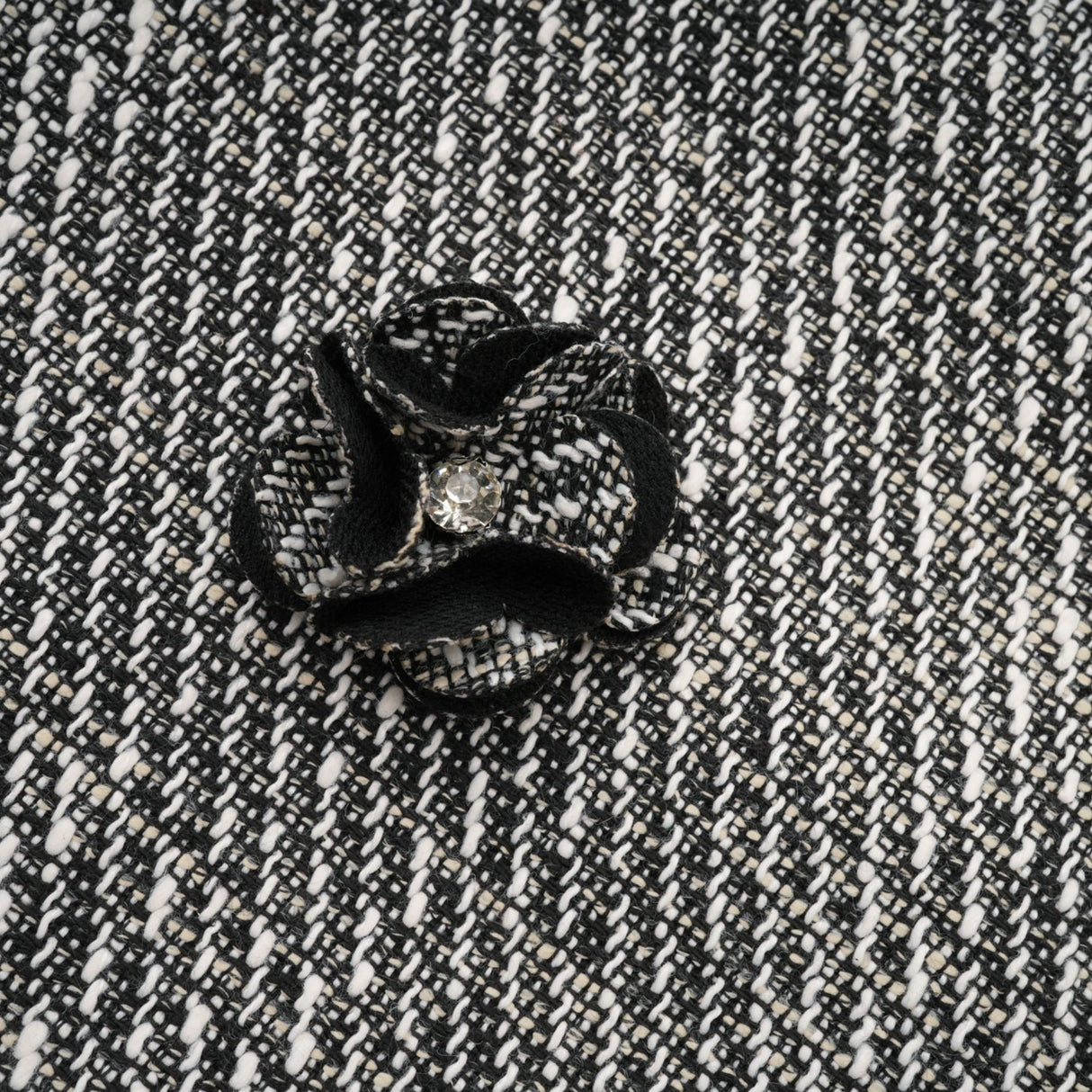 Cherish Mini Dress - Crew Neck - Sleeveless - Faux - Flower Detailing - A - Line Silhouette