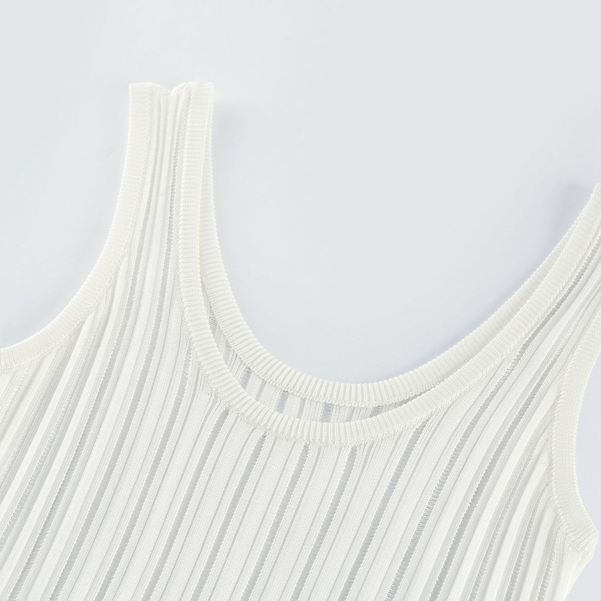 Cherish Mini Dress - U - neck - Sleeveless - Cut - out & Pleated Detailing - Flared Skirt