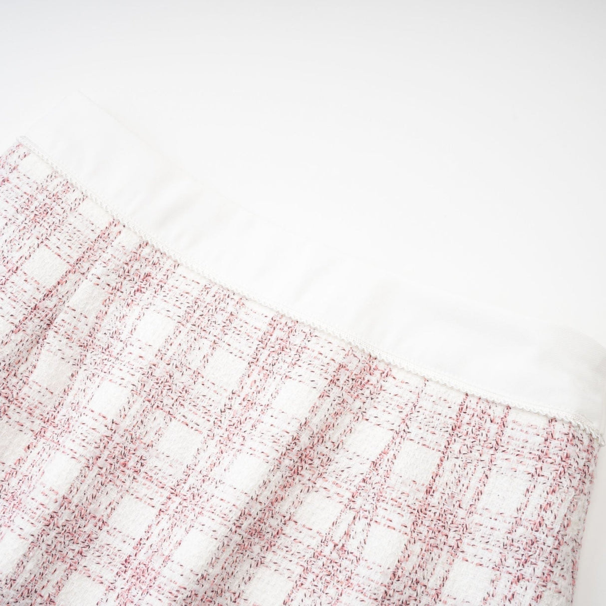 Chloe Tweed Outfit - Cropped Top with Lapels - Short Sleeves - Button Fastening - Mini Skirt with Side Zip - Straight Hem - Chic Matching Set