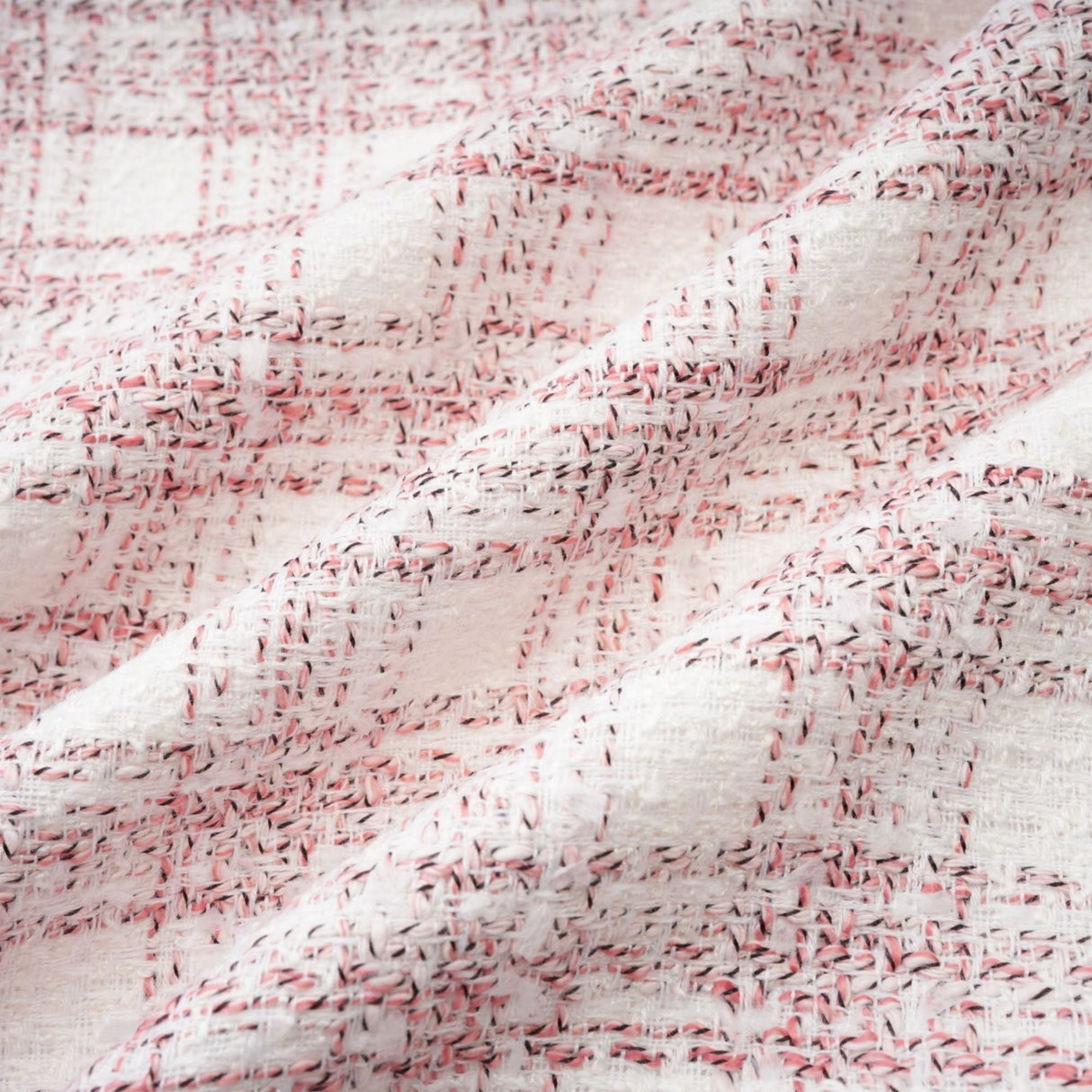 Chloe Tweed Outfit - Cropped Top with Lapels - Short Sleeves - Button Fastening - Mini Skirt with Side Zip - Straight Hem - Chic Matching Set