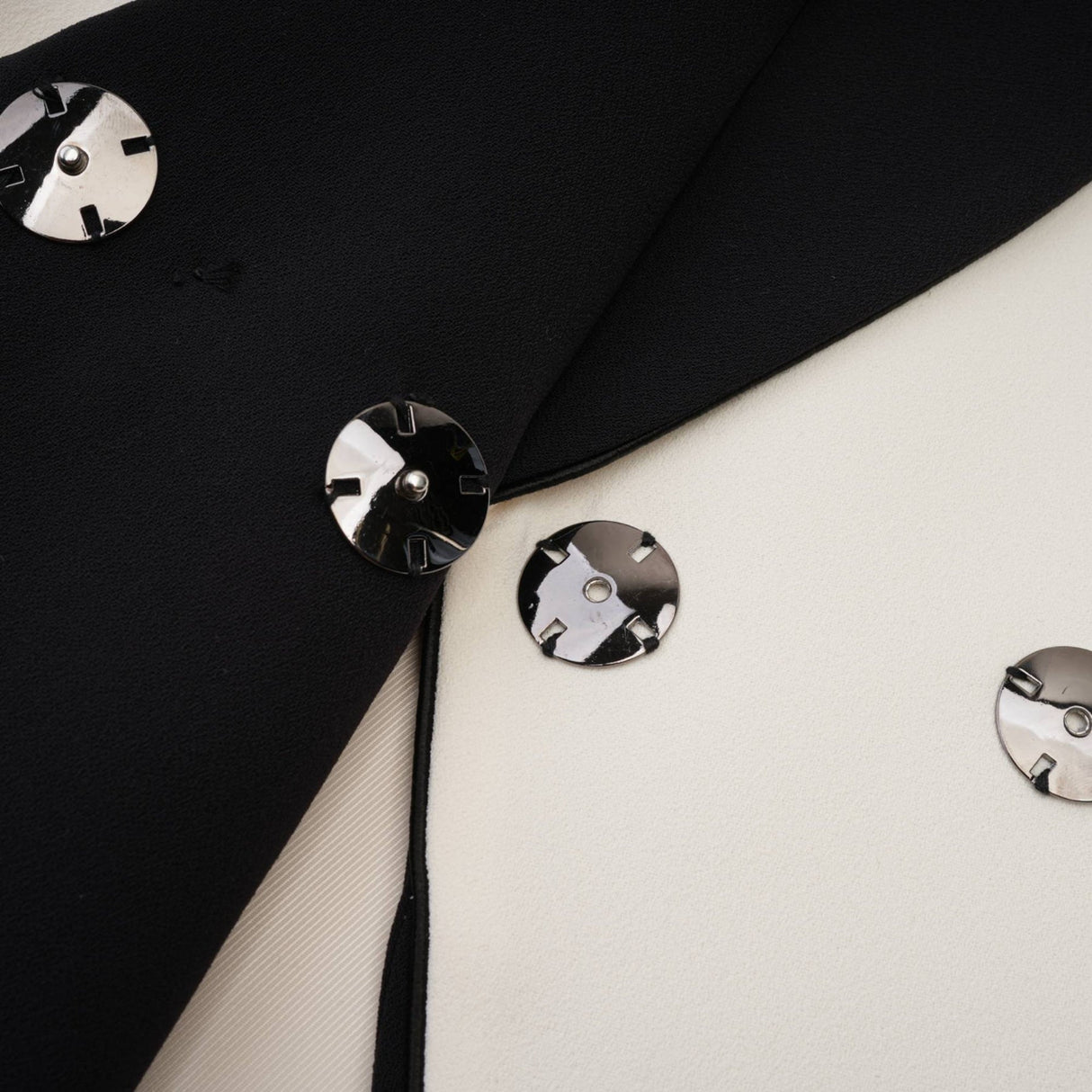 Clarissa Jacket & Skirt - Tonal Lapels - Contrast Colors - Panelled Design - Front Button Detailing