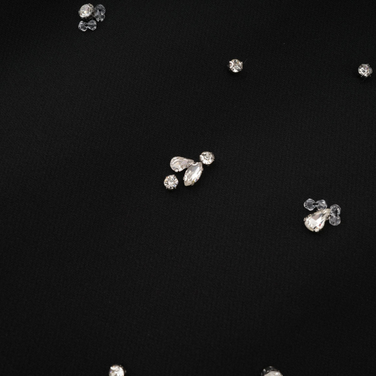 Clarissa Skirt & Top Set - Halterneck Top - Crystal Embellishment - Rear Zip Fastening - Cropped Design