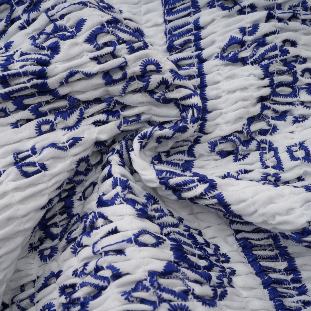 Claudia Mini Dress - Off the Shoulder - Broderie Anglaise - Shirred Panel - Fitted Waistline - Flared - Ruffled Skirt