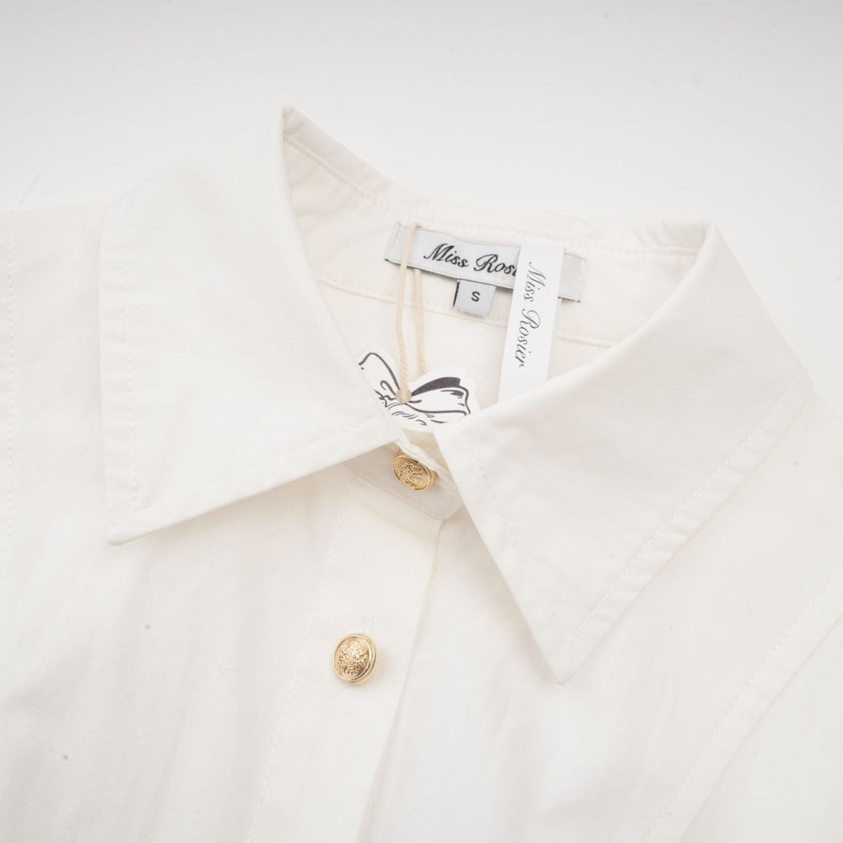 Coraline Mini Dress - Long Sleeve Buttoned Cuffs - Cinched Waist